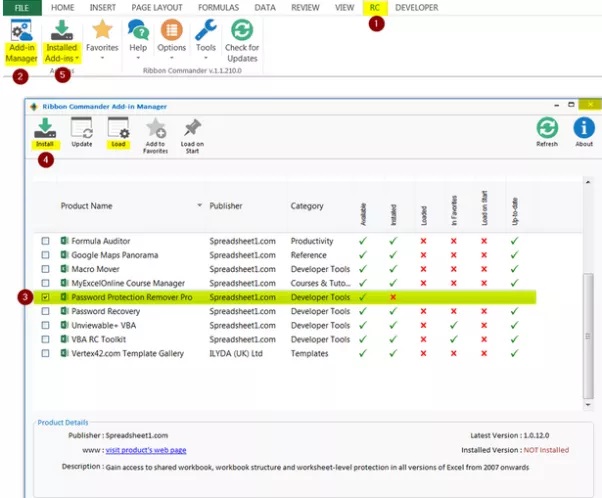 Cнять защиту с книги Excel - использовать средство удаления пароля Pro