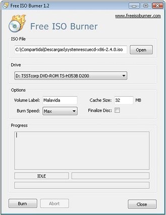 free iso burner