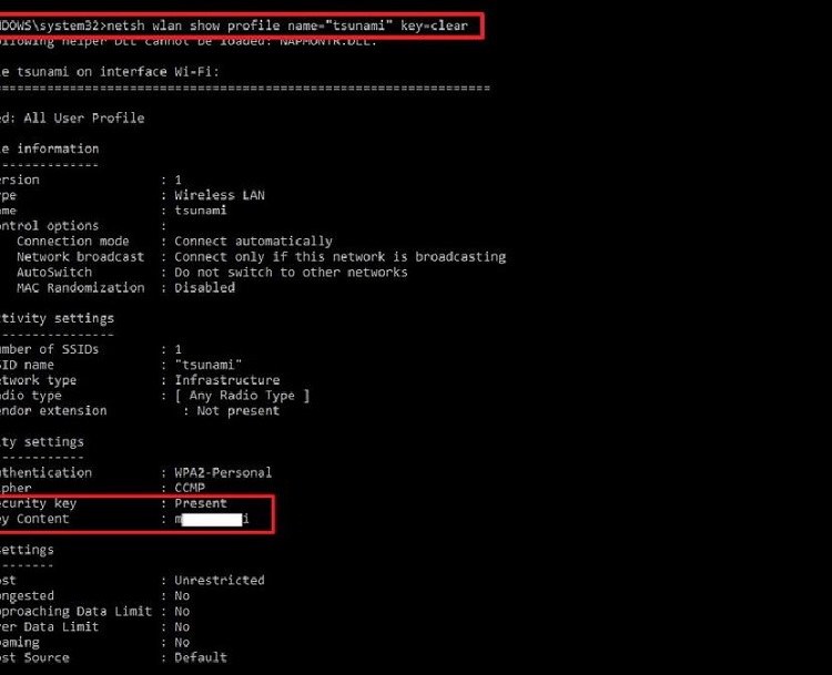 взломать пароль wifi на ноутбуке без программного обеспечения cmd 2