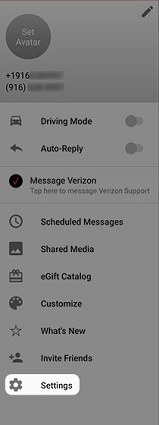 убедитесь что wifi звонки включены verizon