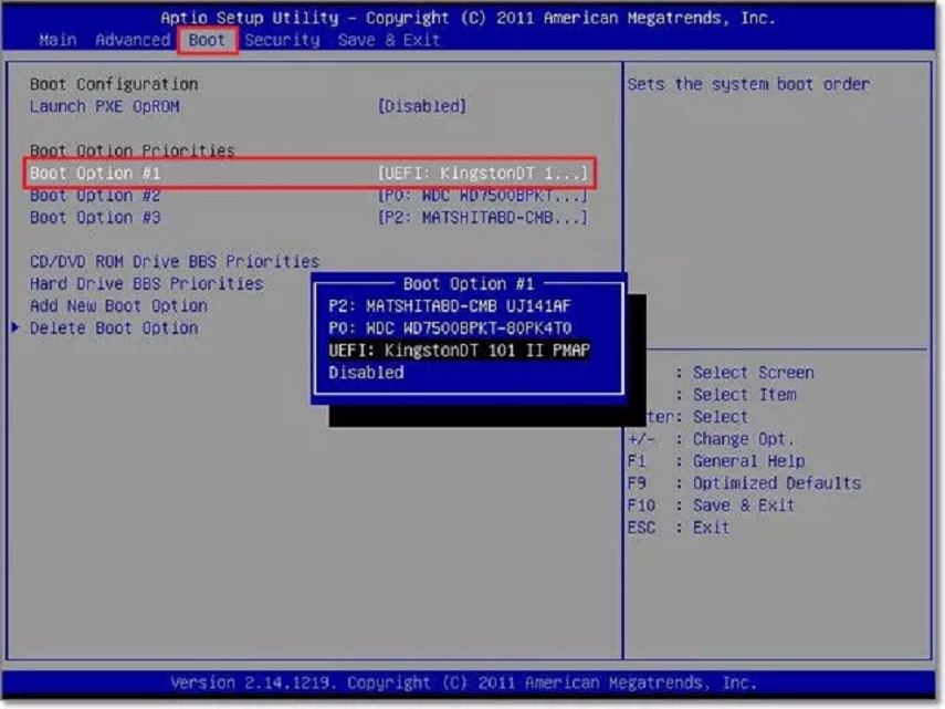 загрузка с usb-uefi