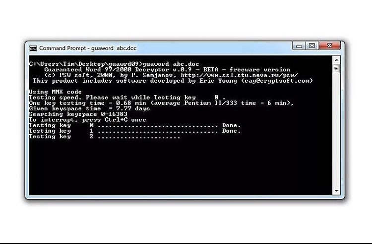 восстановление пароля word метод 5
