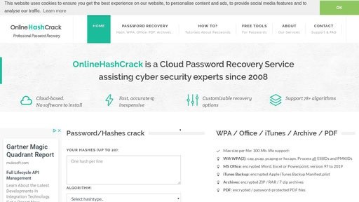 разблокировать zip с помощью online hash crack